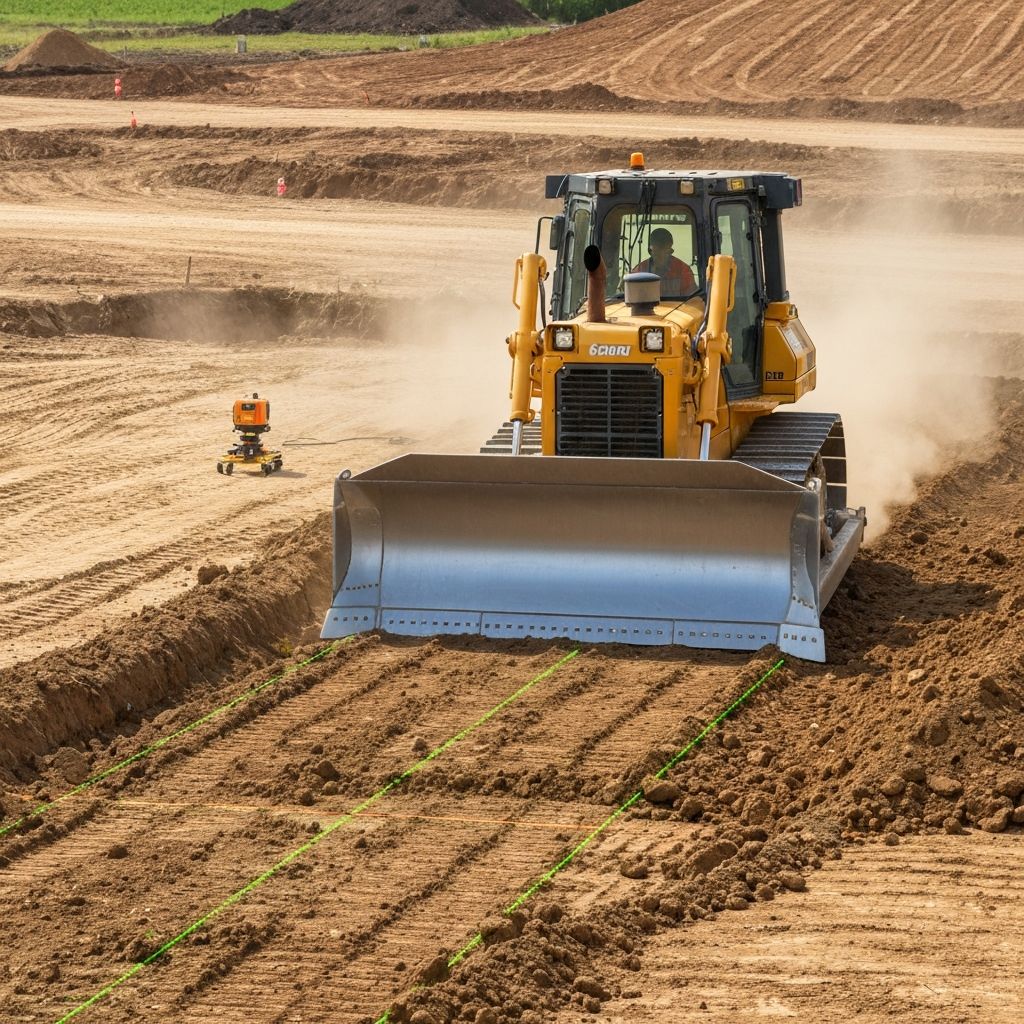 Site grading in progress