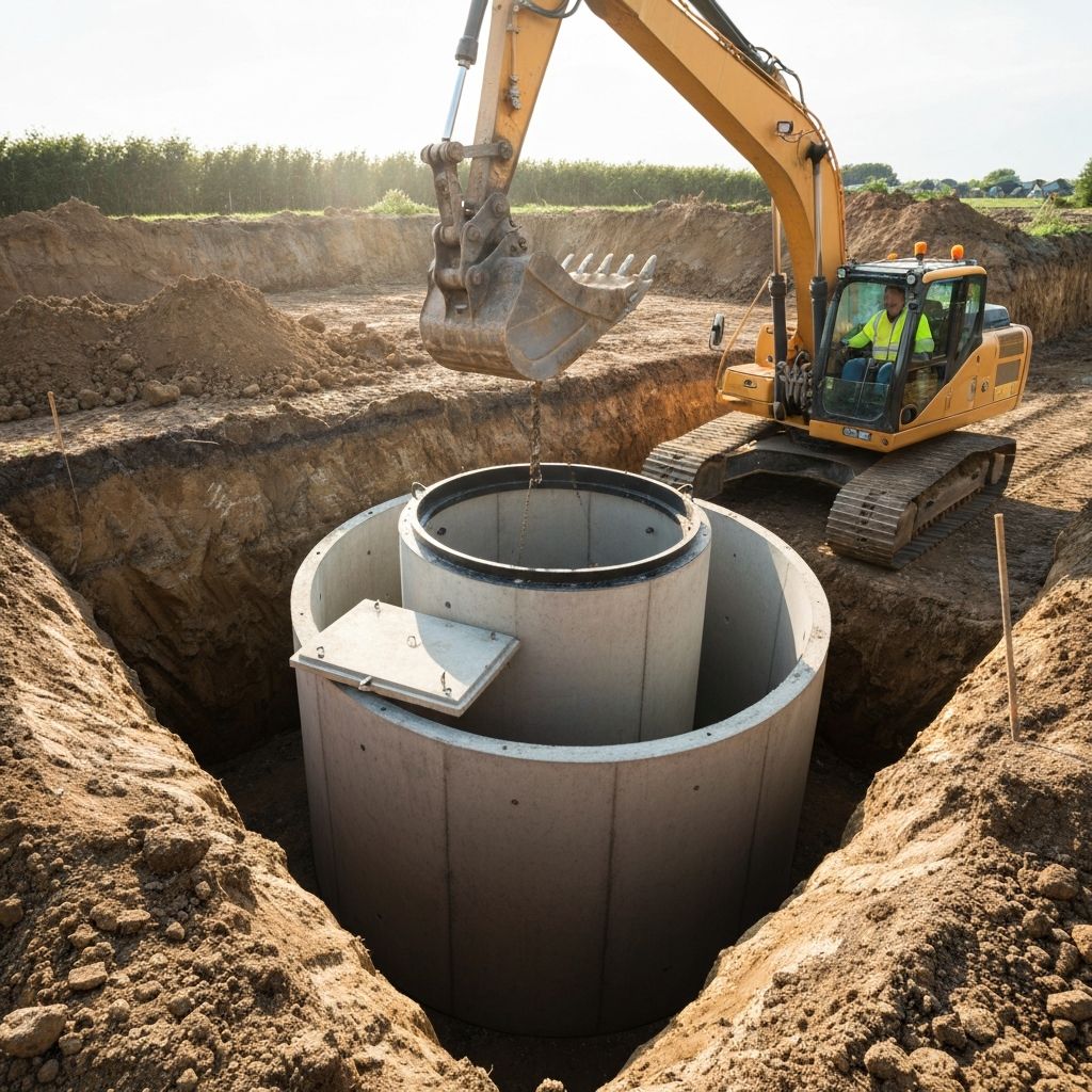 Septic tank installation